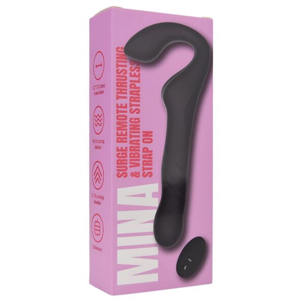 MINA Surge Remote Control Thrusting & Vibrating Strapless Strap-On – image number 7