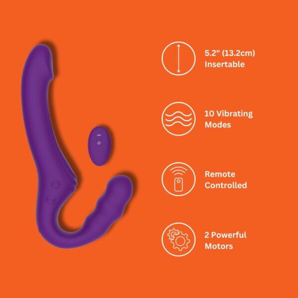 MINA Echo Remote Control Vibrating Strapless Strap-On – image number 6