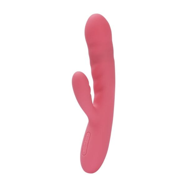 Svakom Avery Thrusting Rabbit Vibrator with Clitoral Stimulator Pink – image number 2