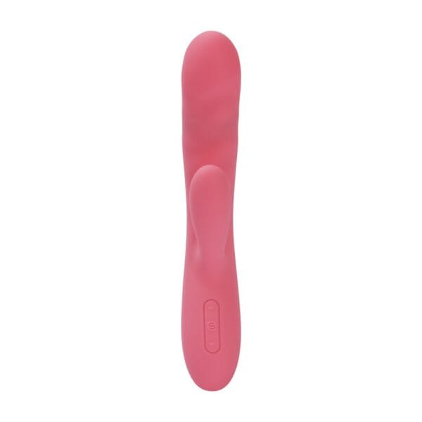 Svakom Avery Thrusting Rabbit Vibrator with Clitoral Stimulator Pink – image number 3
