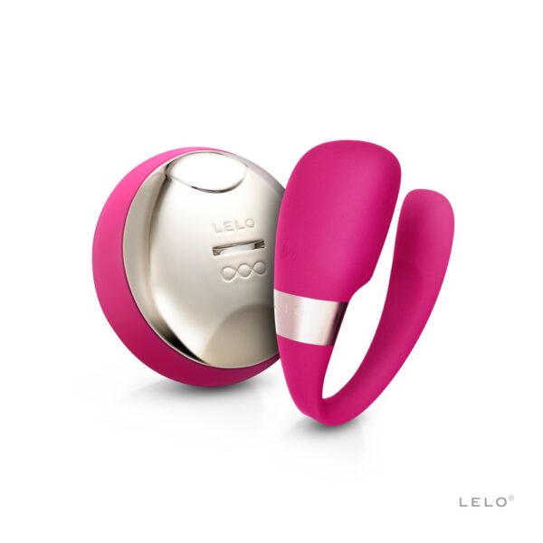 LELO Tiani 3 Cerise Remote Control Couples Massager – image number 1