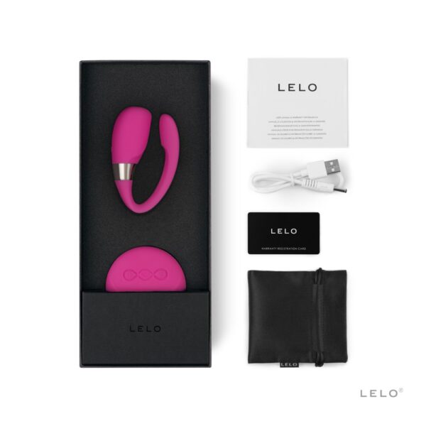 LELO Tiani 3 Cerise Remote Control Couples Massager – image number 2