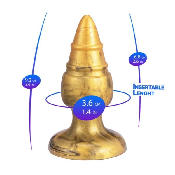 SilexD Fantasy Collection Goldy Butt Plug Medium – image number 4