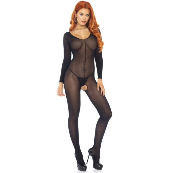 Leg Avenue Sheer Long Sleeve Bodystocking – image number 3