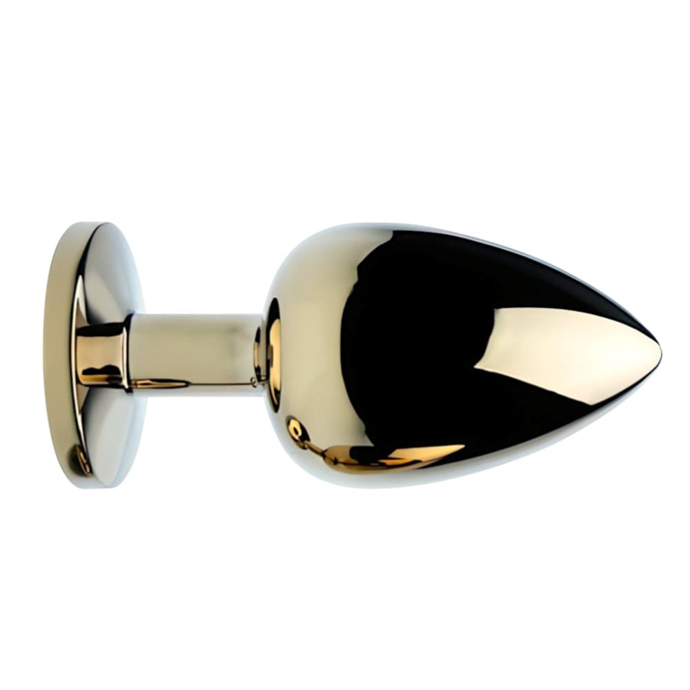 Precious Metals Gold Jewelled Butt Plug Large – image number 2