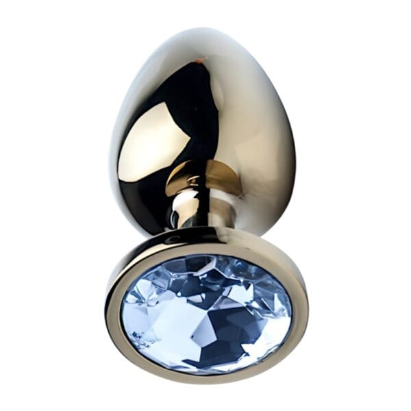 Precious Metals Gold Jewelled Butt Plug Large – image number 4