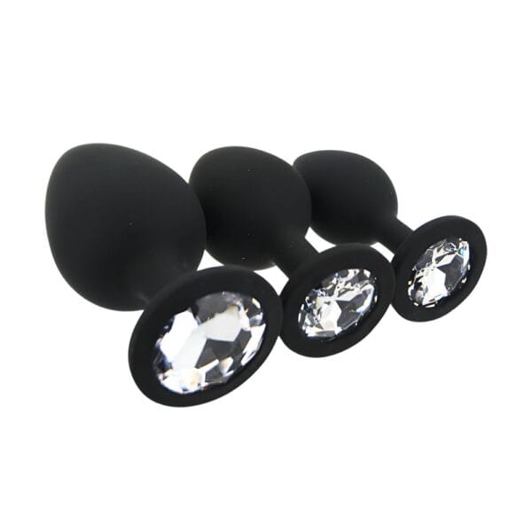 Toosh Silicone Butt Plug Set Of 3 Black – image number 2