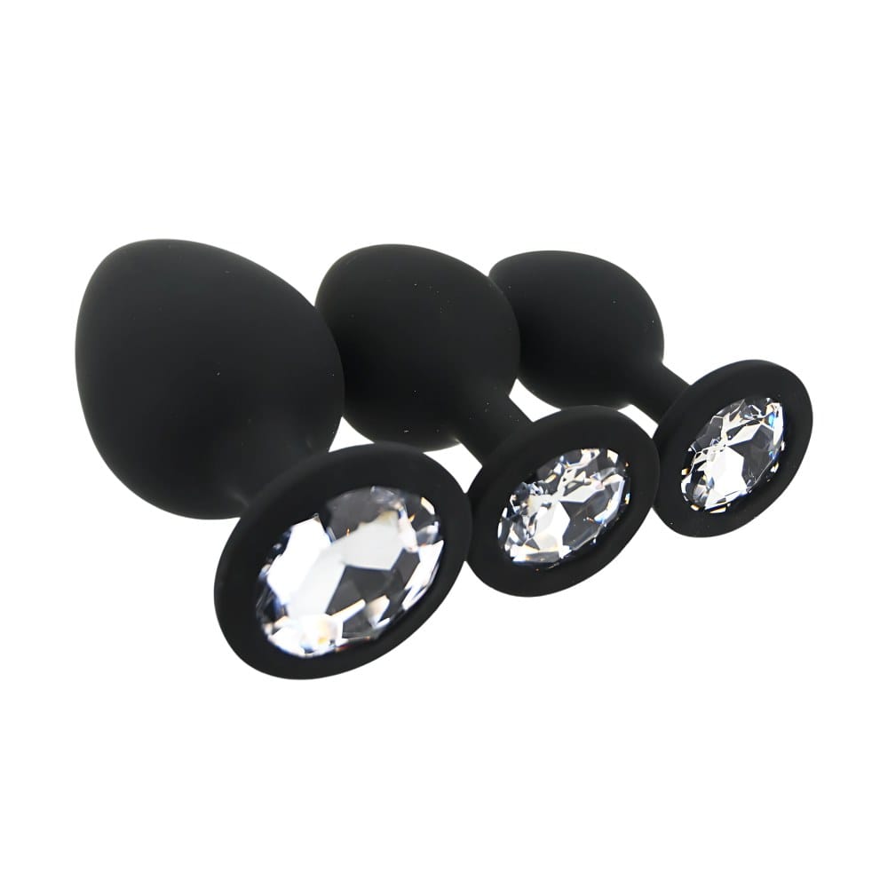 Toosh Silicone Butt Plug Set Of 3 Black – image number 2