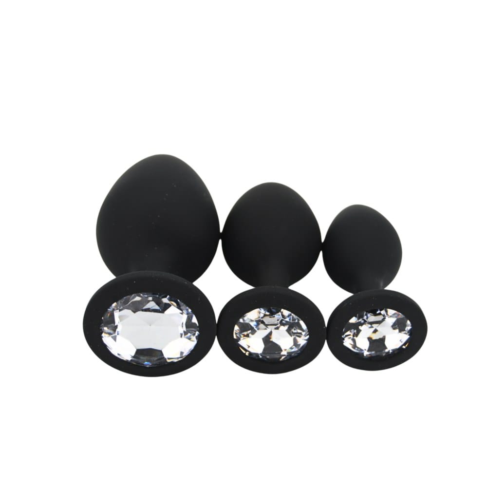 Toosh Silicone Butt Plug Set Of 3 Black – image number 4